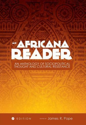 An africana reader an anthology of sociopolitical thought and cultural resistance. - Suzuki grand vitara owners manual 2002.